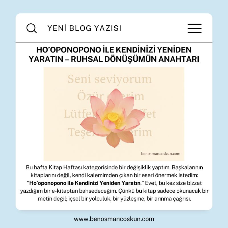 Ho’oponopono İle Kendinizi Yeniden Yaratın: Ruhsal Dönüşümün Kapısını Aralayın